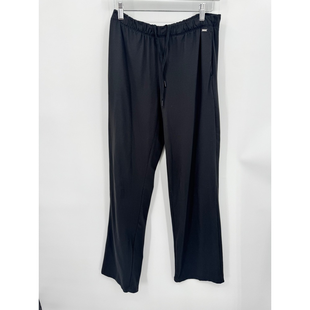Vuori Halo Modern Straight Leg Pant Women S Black Drawstring Elastic Waist